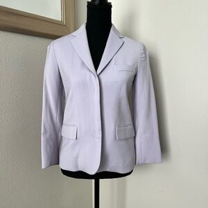 Vince Petunia Wool Minimalist Button Front Blazer